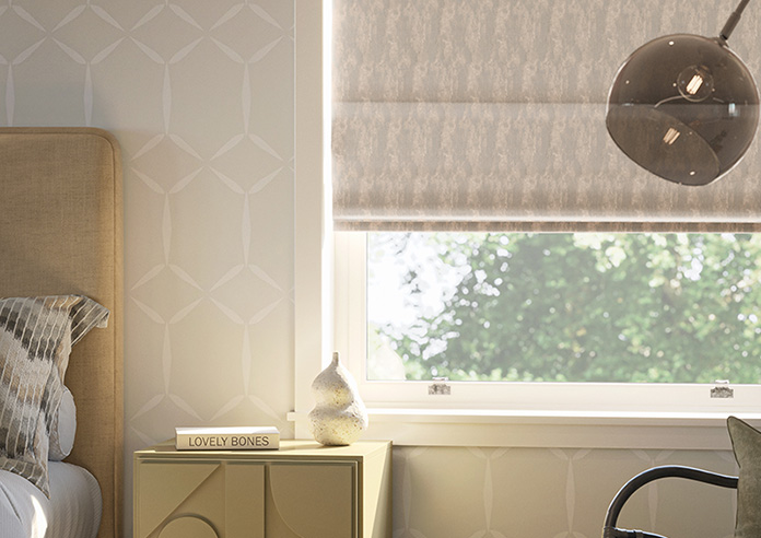 Anodise, Tarnished Bronze - Motorised Roman Blind - Image 5